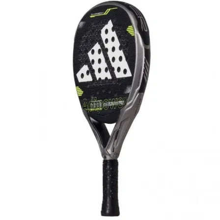 Adidas Pala de Pádel Adipower Carbon Control 3.4 Negra, Forma Redonda, Peso 360-375g, Referencia ADI C CTRL 3 4